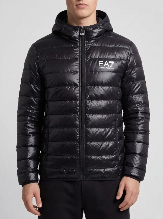 Ea7 / Übergangsjacke / Slim fit / Schwarz / Shinny / S