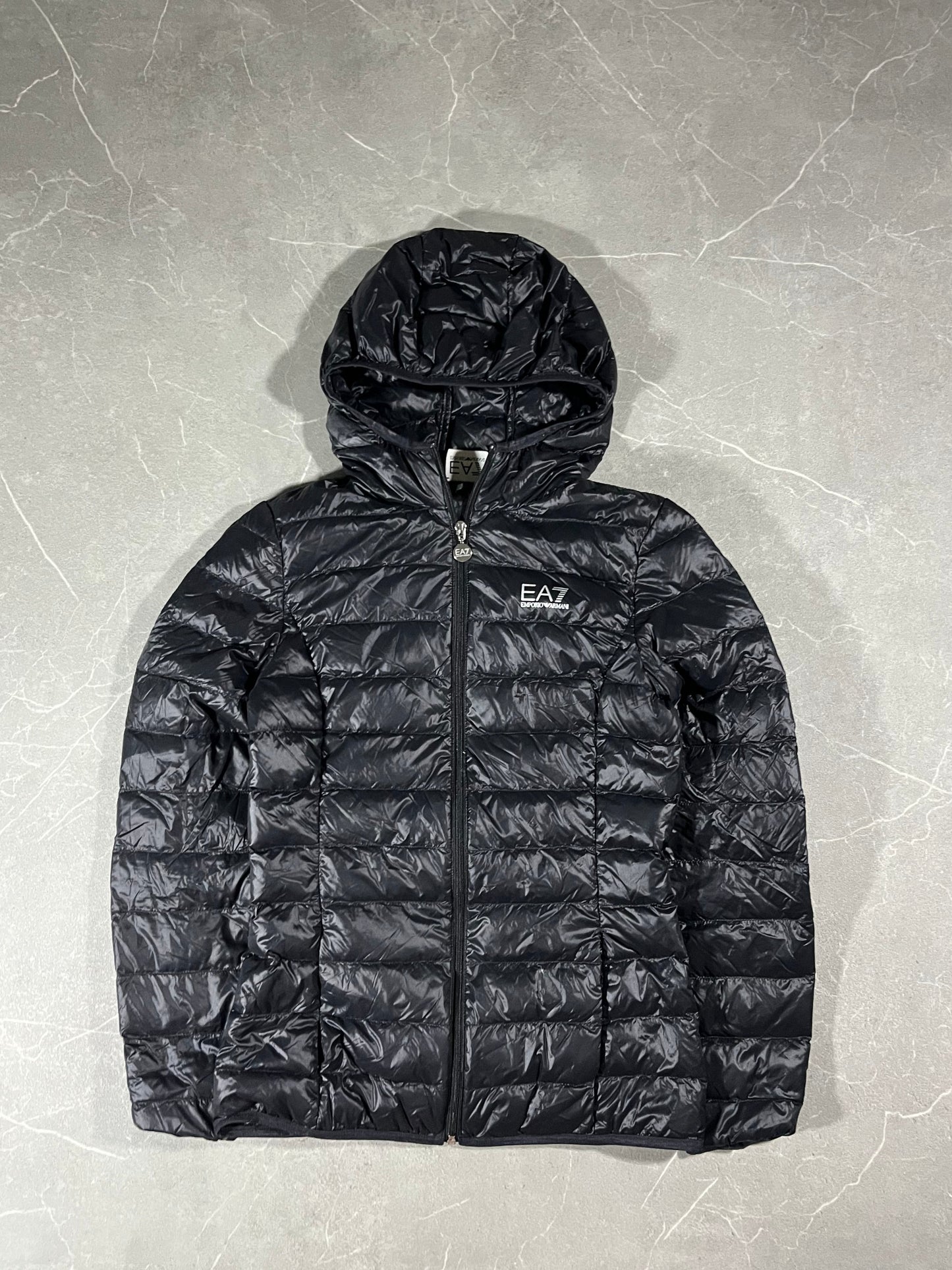 Ea7 / Übergangsjacke / Slim fit / Schwarz / Shinny / S