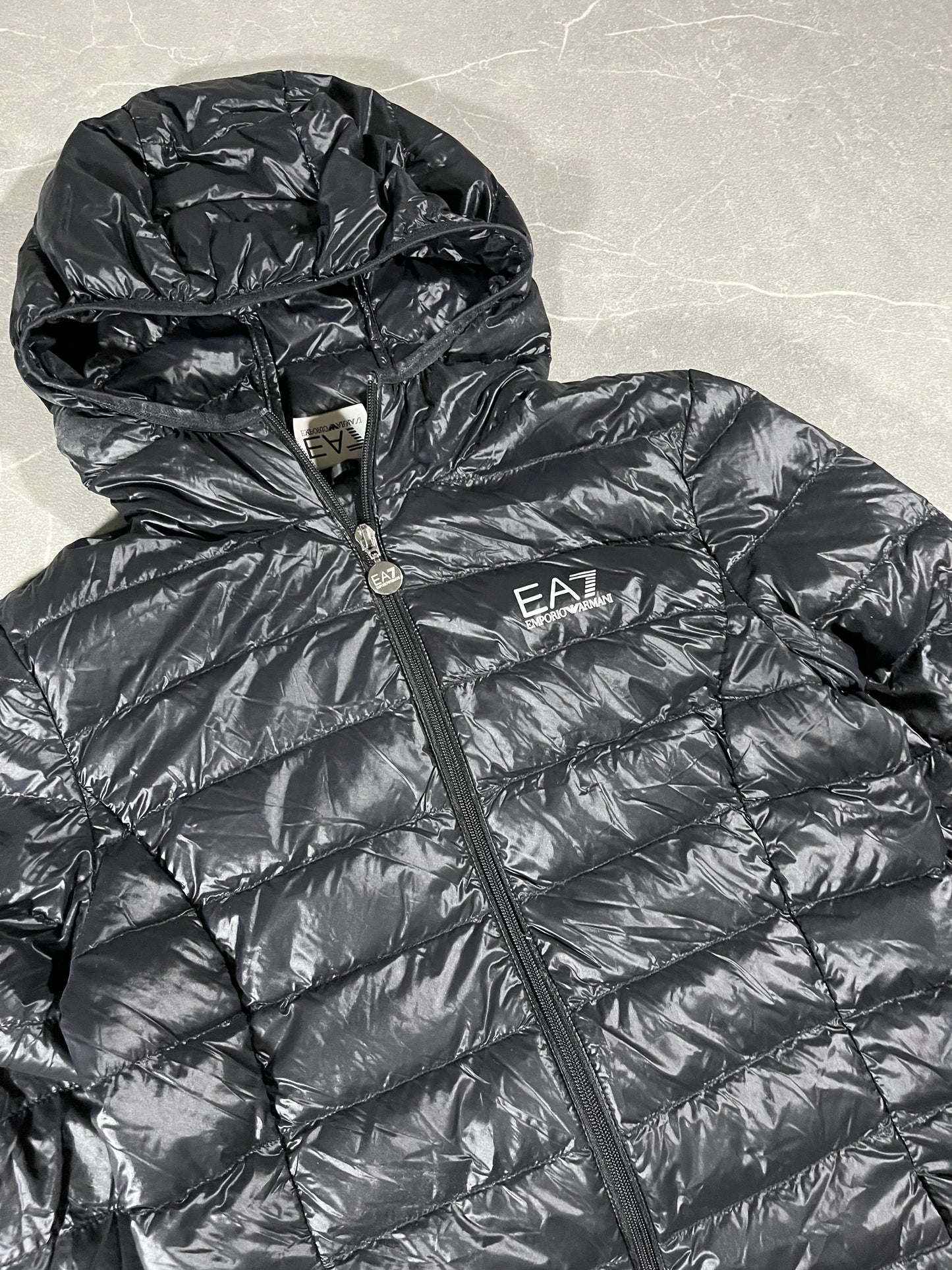 Ea7 / Übergangsjacke / Slim fit / Schwarz / Shinny / S